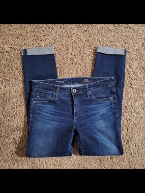 AG Adriano Goldschmied The Stilt Roll-Up Cigarette Jeans Size 26R